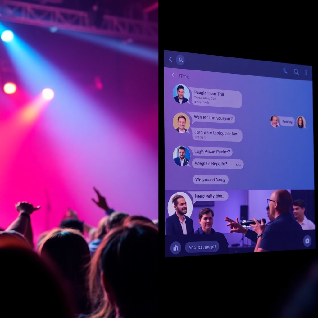 Interactive live concert streaming experience